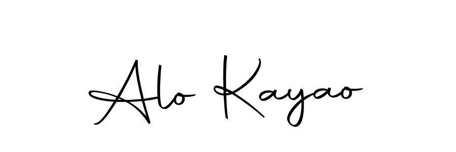 Use a signature maker to create a handwritten signature online. With this signature software, you can design (Autography-DOLnW) your own signature for name Alo Kayao. Alo Kayao signature style 10 images and pictures png