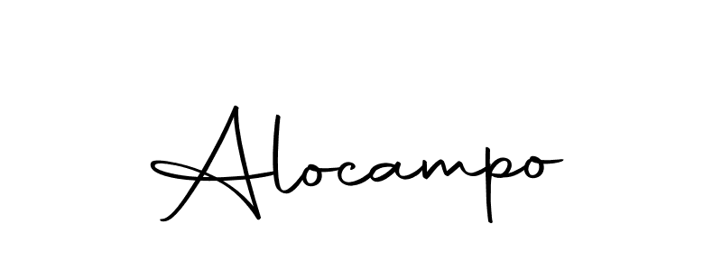 Design your own signature with our free online signature maker. With this signature software, you can create a handwritten (Autography-DOLnW) signature for name Alocampo. Alocampo signature style 10 images and pictures png