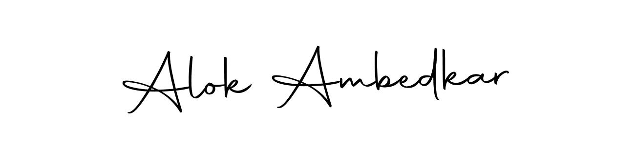 Use a signature maker to create a handwritten signature online. With this signature software, you can design (Autography-DOLnW) your own signature for name Alok Ambedkar. Alok Ambedkar signature style 10 images and pictures png