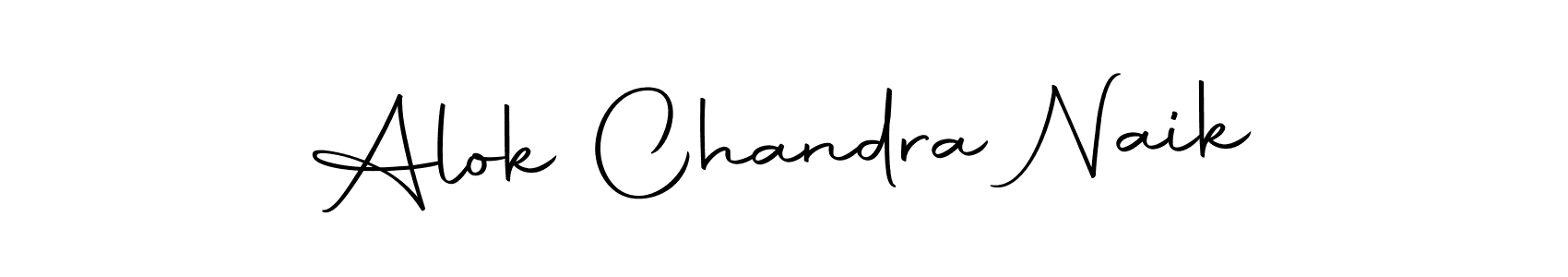 How to make Alok Chandra Naik name signature. Use Autography-DOLnW style for creating short signs online. This is the latest handwritten sign. Alok Chandra Naik signature style 10 images and pictures png