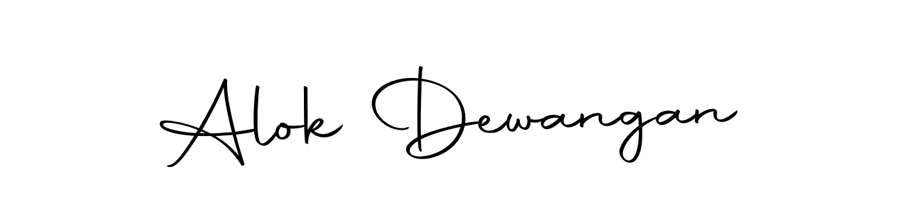 Design your own signature with our free online signature maker. With this signature software, you can create a handwritten (Autography-DOLnW) signature for name Alok Dewangan. Alok Dewangan signature style 10 images and pictures png