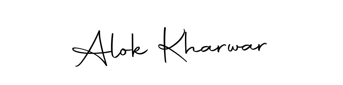Use a signature maker to create a handwritten signature online. With this signature software, you can design (Autography-DOLnW) your own signature for name Alok Kharwar. Alok Kharwar signature style 10 images and pictures png