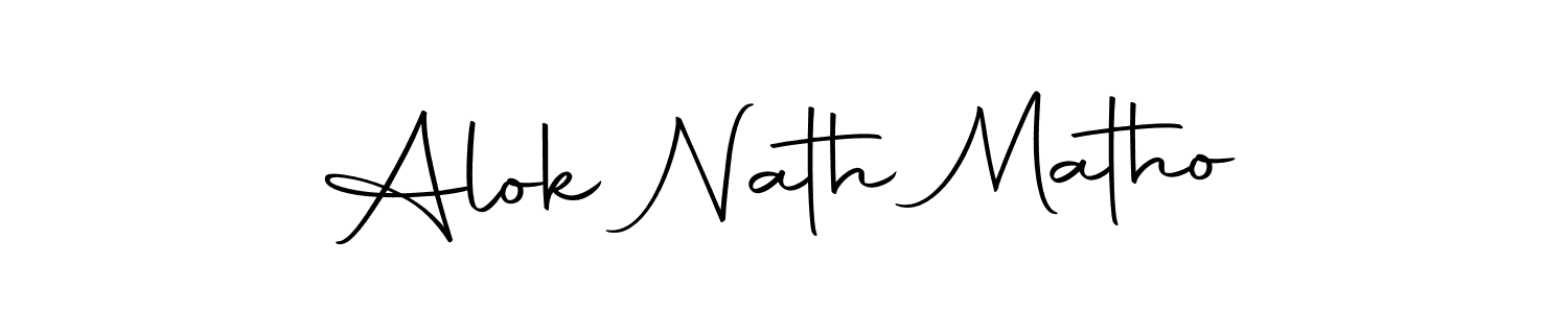 Also we have Alok Nath Matho name is the best signature style. Create professional handwritten signature collection using Autography-DOLnW autograph style. Alok Nath Matho signature style 10 images and pictures png