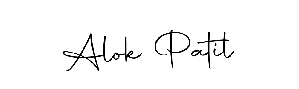 Make a beautiful signature design for name Alok Patil. With this signature (Autography-DOLnW) style, you can create a handwritten signature for free. Alok Patil signature style 10 images and pictures png