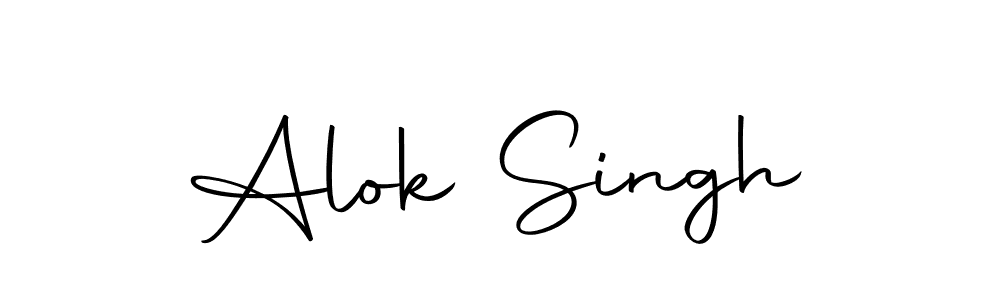 Design your own signature with our free online signature maker. With this signature software, you can create a handwritten (Autography-DOLnW) signature for name Alok Singh. Alok Singh signature style 10 images and pictures png