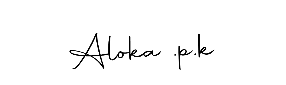 How to make Aloka .p.k name signature. Use Autography-DOLnW style for creating short signs online. This is the latest handwritten sign. Aloka .p.k signature style 10 images and pictures png