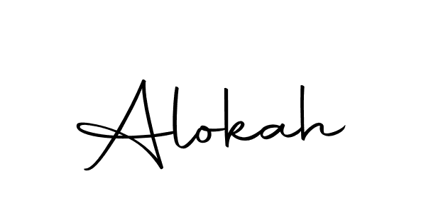 Make a beautiful signature design for name Alokah. With this signature (Autography-DOLnW) style, you can create a handwritten signature for free. Alokah signature style 10 images and pictures png