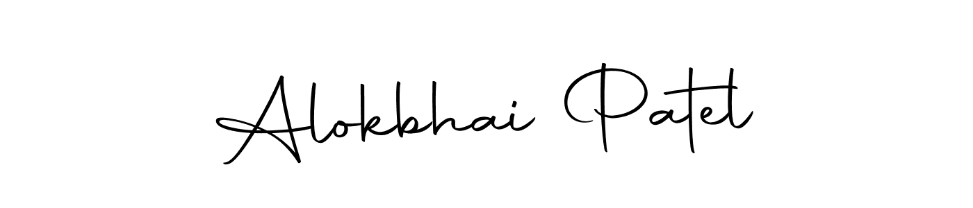 Also we have Alokbhai Patel name is the best signature style. Create professional handwritten signature collection using Autography-DOLnW autograph style. Alokbhai Patel signature style 10 images and pictures png