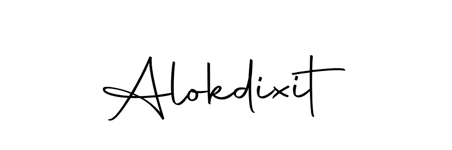 Use a signature maker to create a handwritten signature online. With this signature software, you can design (Autography-DOLnW) your own signature for name Alokdixit. Alokdixit signature style 10 images and pictures png