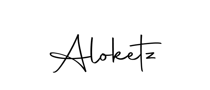 Design your own signature with our free online signature maker. With this signature software, you can create a handwritten (Autography-DOLnW) signature for name Aloketz. Aloketz signature style 10 images and pictures png