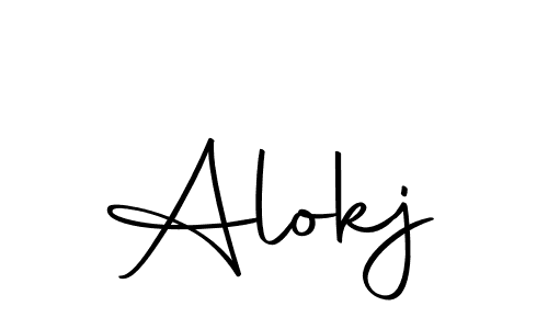 The best way (Autography-DOLnW) to make a short signature is to pick only two or three words in your name. The name Alokj include a total of six letters. For converting this name. Alokj signature style 10 images and pictures png