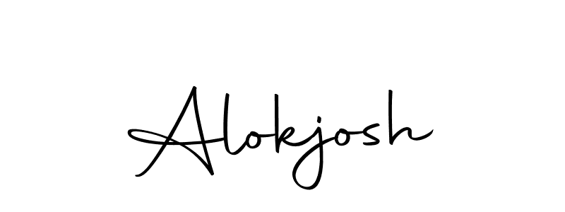 Use a signature maker to create a handwritten signature online. With this signature software, you can design (Autography-DOLnW) your own signature for name Alokjosh. Alokjosh signature style 10 images and pictures png