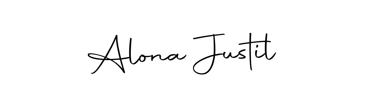You can use this online signature creator to create a handwritten signature for the name Alona Justil. This is the best online autograph maker. Alona Justil signature style 10 images and pictures png