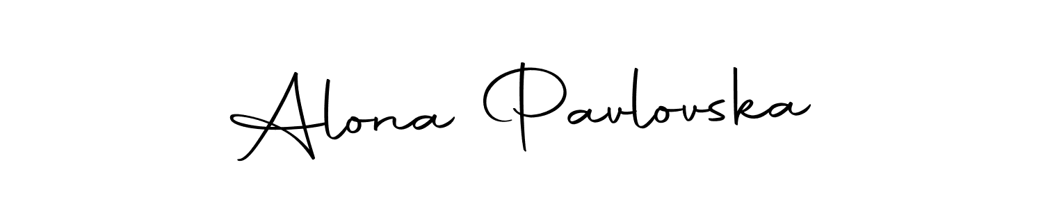 Also we have Alona Pavlovska name is the best signature style. Create professional handwritten signature collection using Autography-DOLnW autograph style. Alona Pavlovska signature style 10 images and pictures png
