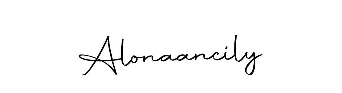 Create a beautiful signature design for name Alonaancily. With this signature (Autography-DOLnW) fonts, you can make a handwritten signature for free. Alonaancily signature style 10 images and pictures png