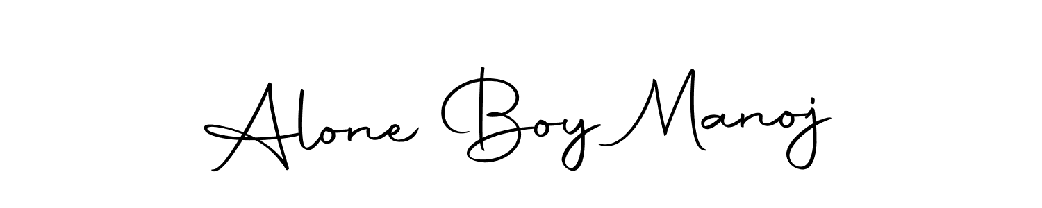 Use a signature maker to create a handwritten signature online. With this signature software, you can design (Autography-DOLnW) your own signature for name Alone Boy Manoj. Alone Boy Manoj signature style 10 images and pictures png