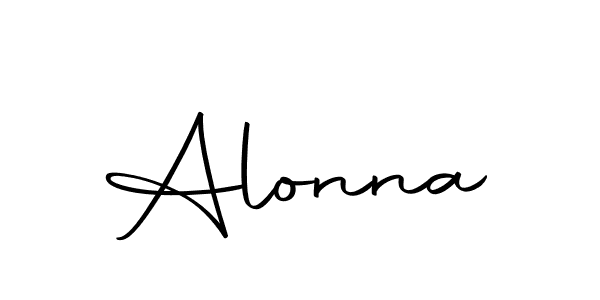 Use a signature maker to create a handwritten signature online. With this signature software, you can design (Autography-DOLnW) your own signature for name Alonna. Alonna signature style 10 images and pictures png