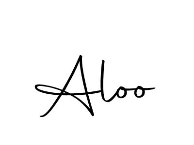 Design your own signature with our free online signature maker. With this signature software, you can create a handwritten (Autography-DOLnW) signature for name Aloo. Aloo signature style 10 images and pictures png