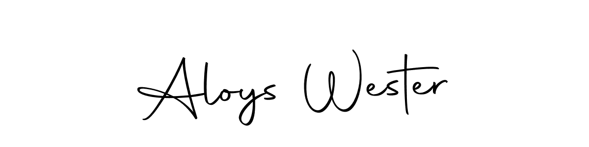 How to make Aloys Wester signature? Autography-DOLnW is a professional autograph style. Create handwritten signature for Aloys Wester name. Aloys Wester signature style 10 images and pictures png