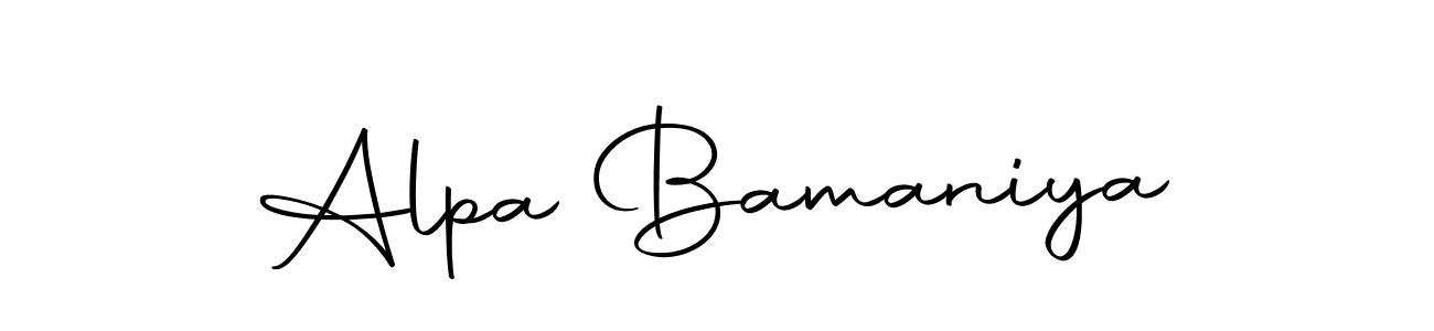 Autography-DOLnW is a professional signature style that is perfect for those who want to add a touch of class to their signature. It is also a great choice for those who want to make their signature more unique. Get Alpa Bamaniya name to fancy signature for free. Alpa Bamaniya signature style 10 images and pictures png