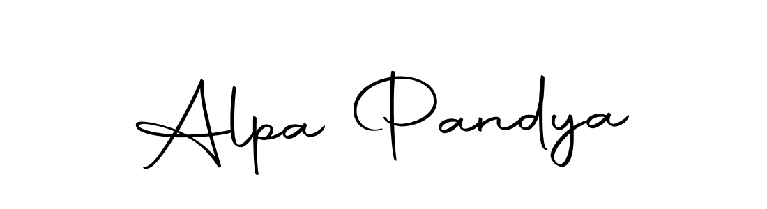 Design your own signature with our free online signature maker. With this signature software, you can create a handwritten (Autography-DOLnW) signature for name Alpa Pandya. Alpa Pandya signature style 10 images and pictures png