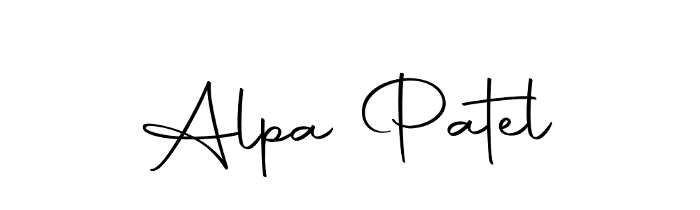 Also we have Alpa Patel name is the best signature style. Create professional handwritten signature collection using Autography-DOLnW autograph style. Alpa Patel signature style 10 images and pictures png