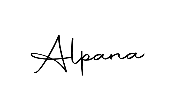 Design your own signature with our free online signature maker. With this signature software, you can create a handwritten (Autography-DOLnW) signature for name Alpana. Alpana signature style 10 images and pictures png