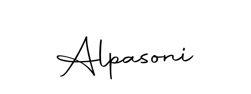 Make a beautiful signature design for name Alpasoni. Use this online signature maker to create a handwritten signature for free. Alpasoni signature style 10 images and pictures png