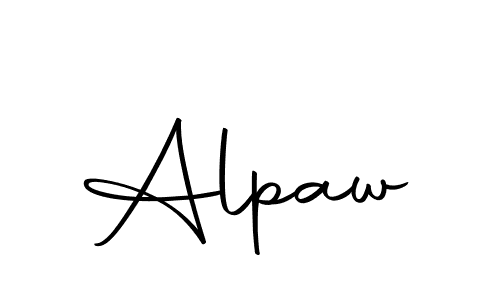 Design your own signature with our free online signature maker. With this signature software, you can create a handwritten (Autography-DOLnW) signature for name Alpaw. Alpaw signature style 10 images and pictures png