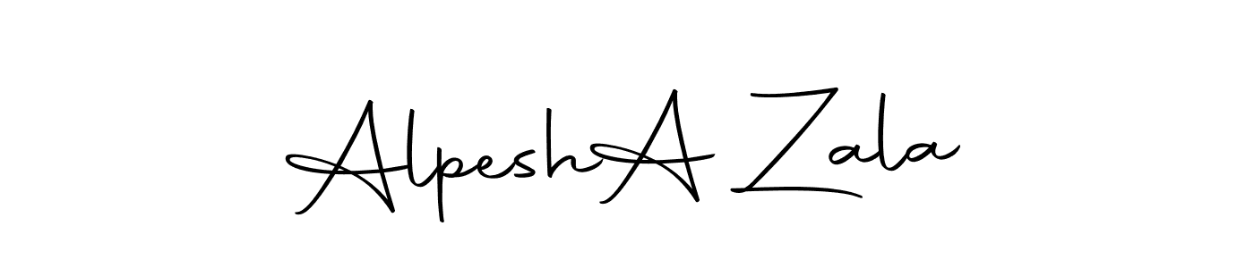 Design your own signature with our free online signature maker. With this signature software, you can create a handwritten (Autography-DOLnW) signature for name Alpesh  A Zala. Alpesh  A Zala signature style 10 images and pictures png