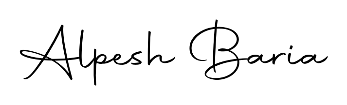 You should practise on your own different ways (Autography-DOLnW) to write your name (Alpesh Baria) in signature. Don't let someone else do it for you. Alpesh Baria signature style 10 images and pictures png
