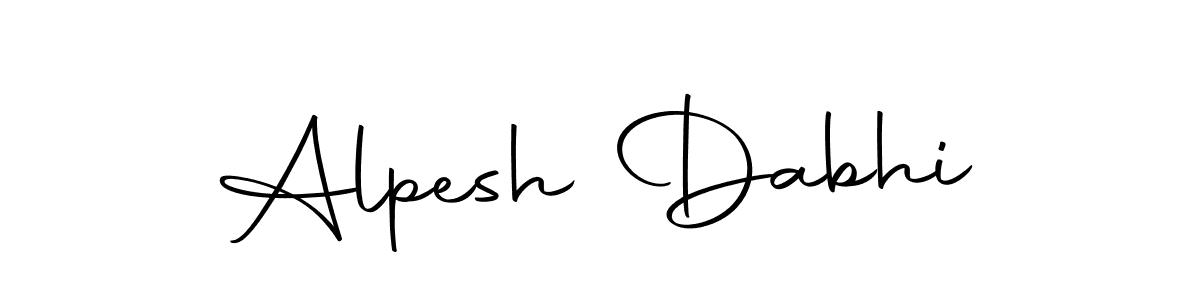 Use a signature maker to create a handwritten signature online. With this signature software, you can design (Autography-DOLnW) your own signature for name Alpesh Dabhi. Alpesh Dabhi signature style 10 images and pictures png