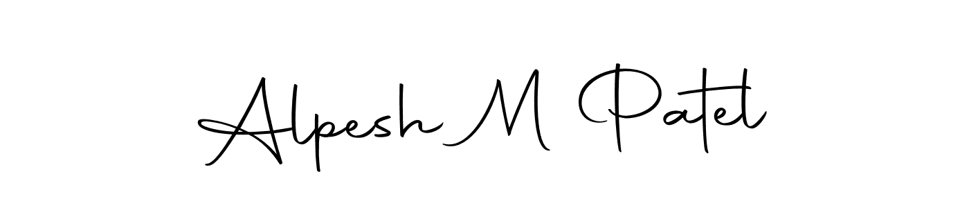 if you are searching for the best signature style for your name Alpesh M Patel. so please give up your signature search. here we have designed multiple signature styles  using Autography-DOLnW. Alpesh M Patel signature style 10 images and pictures png