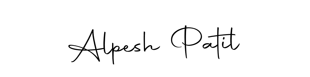 Create a beautiful signature design for name Alpesh Patil. With this signature (Autography-DOLnW) fonts, you can make a handwritten signature for free. Alpesh Patil signature style 10 images and pictures png