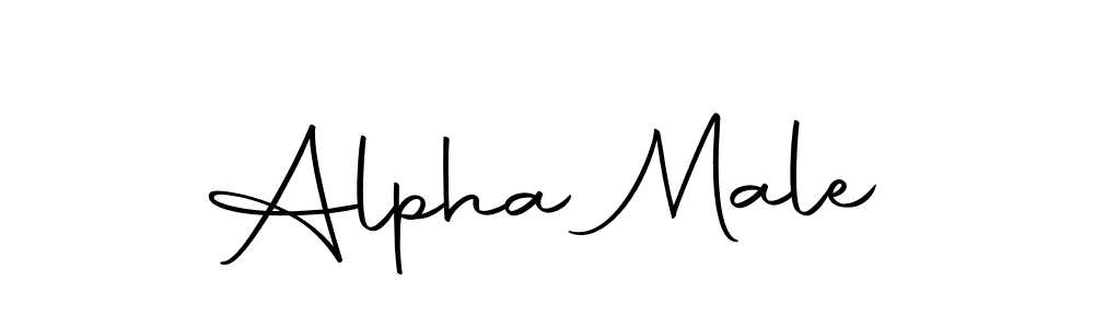 Design your own signature with our free online signature maker. With this signature software, you can create a handwritten (Autography-DOLnW) signature for name Alpha Male. Alpha Male signature style 10 images and pictures png