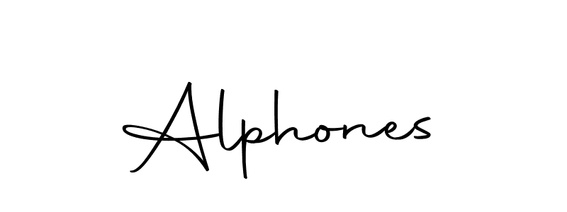 Design your own signature with our free online signature maker. With this signature software, you can create a handwritten (Autography-DOLnW) signature for name Alphones. Alphones signature style 10 images and pictures png