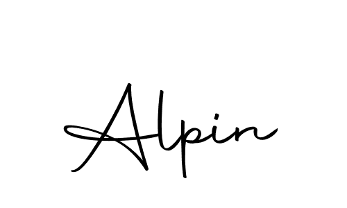 Design your own signature with our free online signature maker. With this signature software, you can create a handwritten (Autography-DOLnW) signature for name Alpin. Alpin signature style 10 images and pictures png