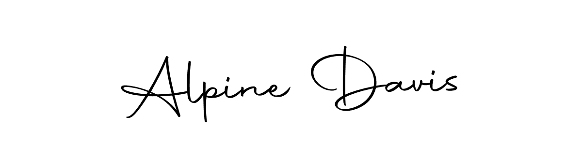 Use a signature maker to create a handwritten signature online. With this signature software, you can design (Autography-DOLnW) your own signature for name Alpine Davis. Alpine Davis signature style 10 images and pictures png