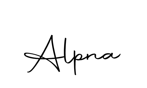 Use a signature maker to create a handwritten signature online. With this signature software, you can design (Autography-DOLnW) your own signature for name Alpna. Alpna signature style 10 images and pictures png