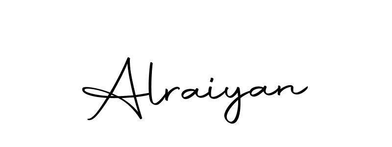 Design your own signature with our free online signature maker. With this signature software, you can create a handwritten (Autography-DOLnW) signature for name Alraiyan. Alraiyan signature style 10 images and pictures png