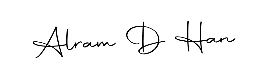 You should practise on your own different ways (Autography-DOLnW) to write your name (Alram D Han) in signature. don't let someone else do it for you. Alram D Han signature style 10 images and pictures png