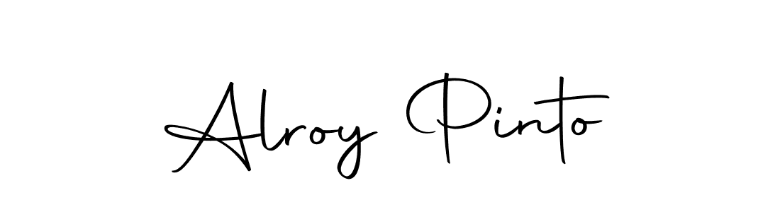 How to make Alroy Pinto name signature. Use Autography-DOLnW style for creating short signs online. This is the latest handwritten sign. Alroy Pinto signature style 10 images and pictures png