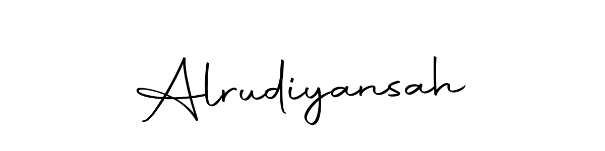 Make a short Alrudiyansah signature style. Manage your documents anywhere anytime using Autography-DOLnW. Create and add eSignatures, submit forms, share and send files easily. Alrudiyansah signature style 10 images and pictures png
