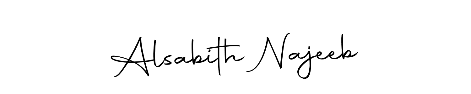 Make a beautiful signature design for name Alsabith Najeeb. With this signature (Autography-DOLnW) style, you can create a handwritten signature for free. Alsabith Najeeb signature style 10 images and pictures png