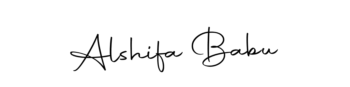 How to make Alshifa Babu name signature. Use Autography-DOLnW style for creating short signs online. This is the latest handwritten sign. Alshifa Babu signature style 10 images and pictures png