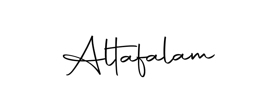 You should practise on your own different ways (Autography-DOLnW) to write your name (Altafalam) in signature. don't let someone else do it for you. Altafalam signature style 10 images and pictures png