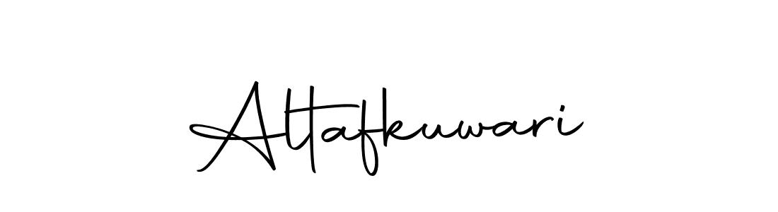 How to make Altafkuwari name signature. Use Autography-DOLnW style for creating short signs online. This is the latest handwritten sign. Altafkuwari signature style 10 images and pictures png