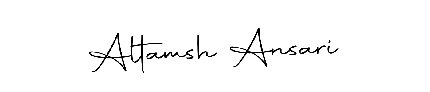 You should practise on your own different ways (Autography-DOLnW) to write your name (Altamsh Ansari) in signature. don't let someone else do it for you. Altamsh Ansari signature style 10 images and pictures png