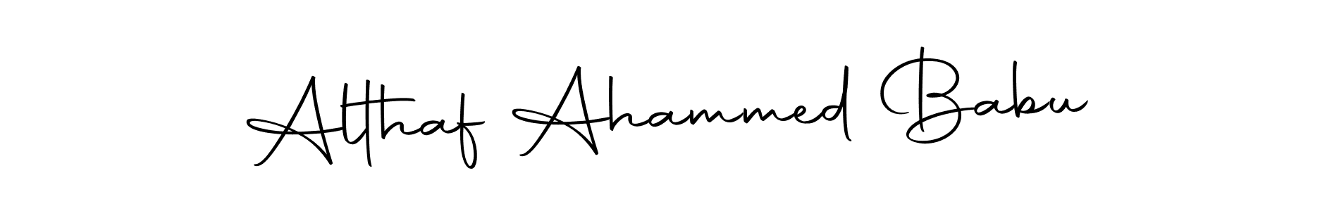 Make a short Althaf Ahammed Babu signature style. Manage your documents anywhere anytime using Autography-DOLnW. Create and add eSignatures, submit forms, share and send files easily. Althaf Ahammed Babu signature style 10 images and pictures png