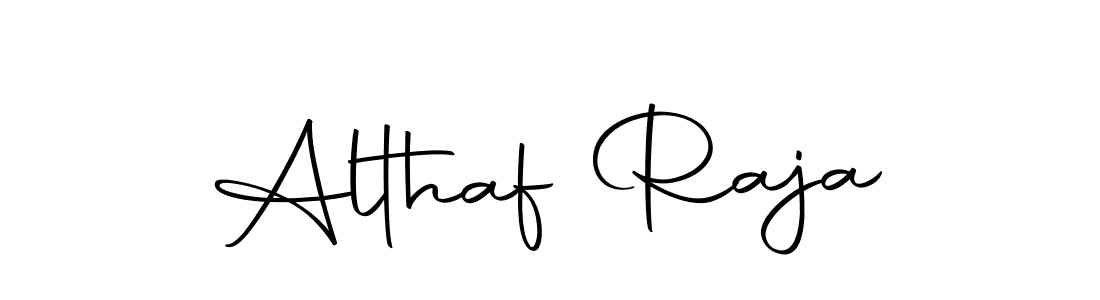 Make a beautiful signature design for name Althaf Raja. Use this online signature maker to create a handwritten signature for free. Althaf Raja signature style 10 images and pictures png